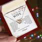 Interlocking Hearts Necklace - Personalized Gift to My Wife