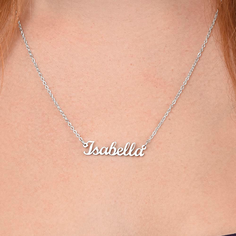 Cursive Name Necklace - Personalized Gift for Wife