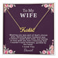 Cursive Name Necklace - Personalized Gift for Wife