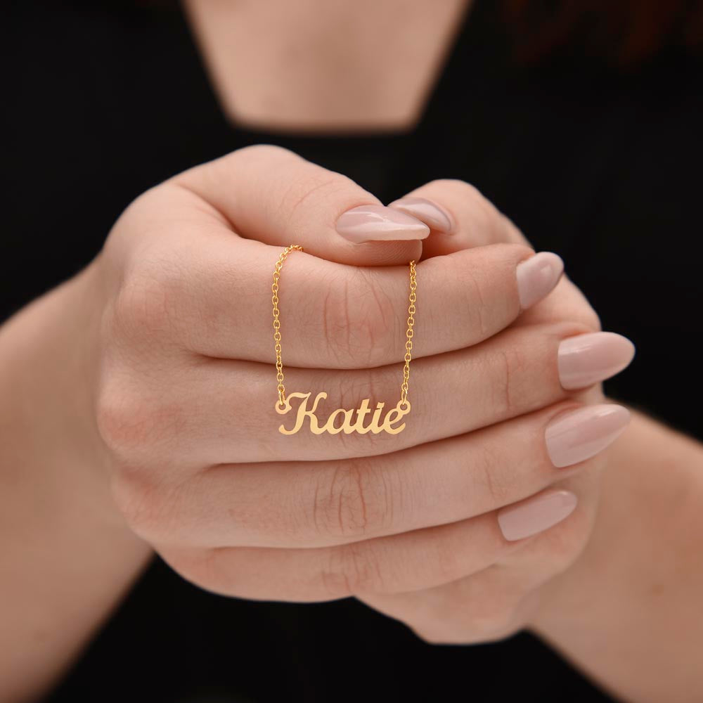 Cursive Name Necklace - Personalized Gift for Wife