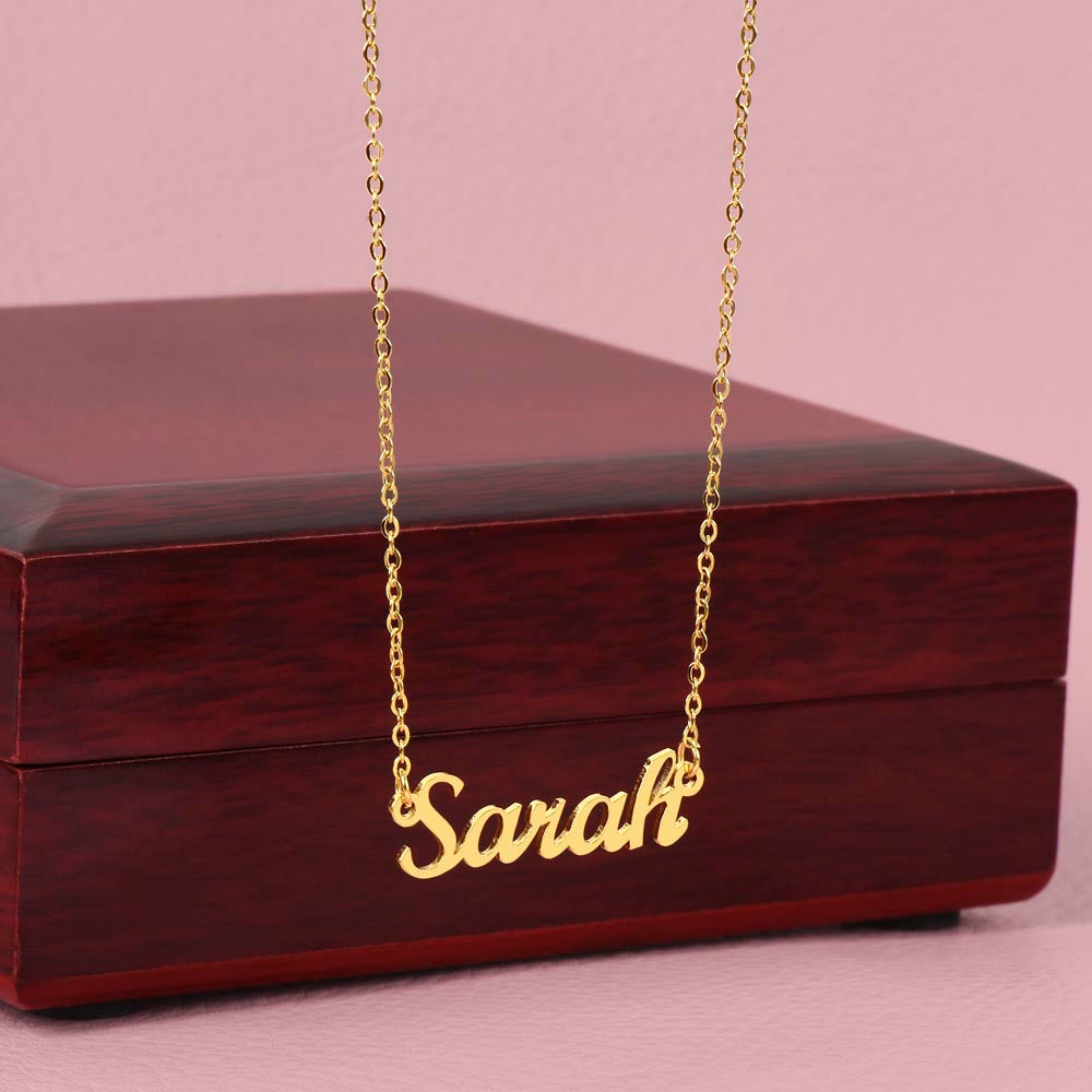 Cursive Name Necklace - Personalized Gift for Wife