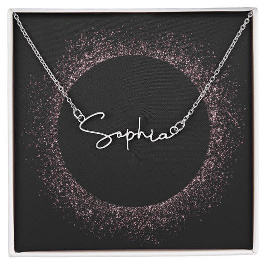 Signature Style Name Necklace - Personalized mother's day gift