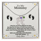 Mommy To Be Custom Baby Feet Necklace with Birthstone