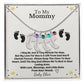 Mommy To Be Custom Baby Feet Necklace with Birthstone