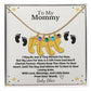 Mommy To Be Custom Baby Feet Necklace with Birthstone
