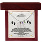 Mommy To Be Custom Baby Feet Necklace with Birthstone