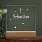 Engraved Christian Baby Acrylic Plaque