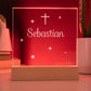 Engraved Christian Baby Acrylic Plaque