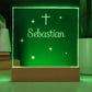 Engraved Christian Baby Acrylic Plaque