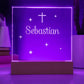 Engraved Christian Baby Acrylic Plaque