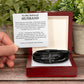 Men's Cross Leather Bracelet - A Symbol of Love and Faith from Wife to Husband