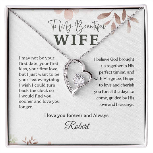 Forever Love Necklace - Personalized Gift to My Wife