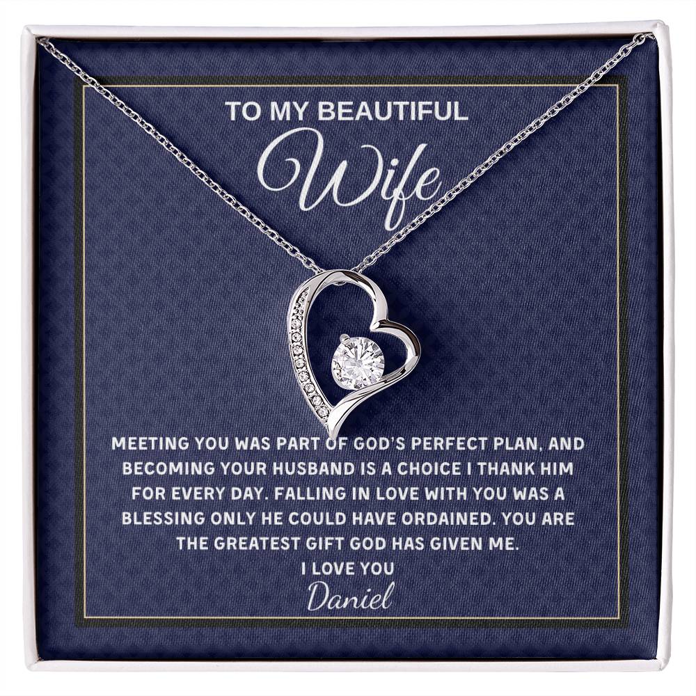 Forever Love Necklace - Personalized Gift for Wife