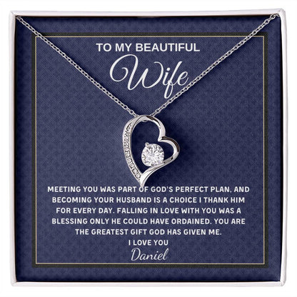 Forever Love Necklace - Personalized Gift for Wife