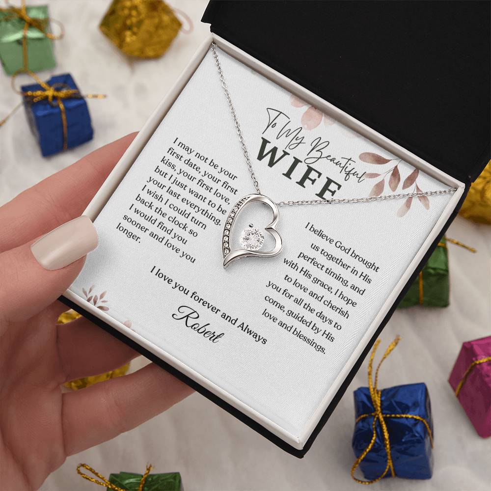 Forever Love Necklace - Personalized Gift to My Wife