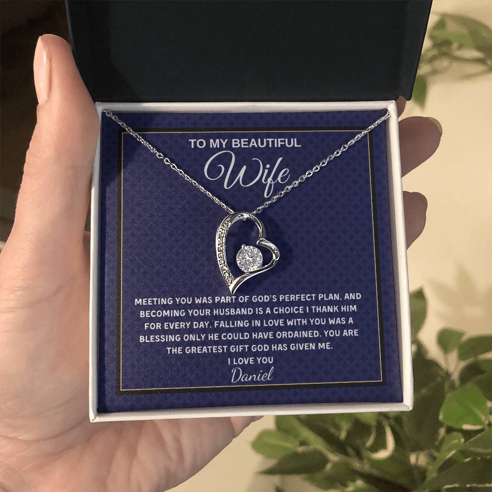 Forever Love Necklace - Personalized Gift for Wife