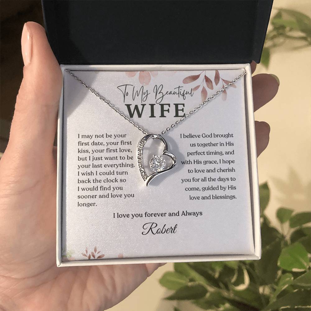Forever Love Necklace - Personalized Gift to My Wife