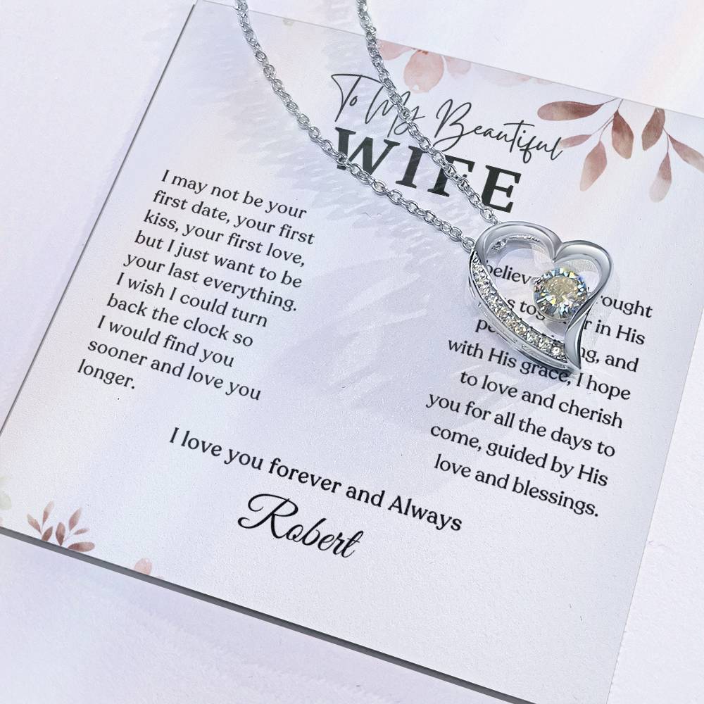 Forever Love Necklace - Personalized Gift to My Wife