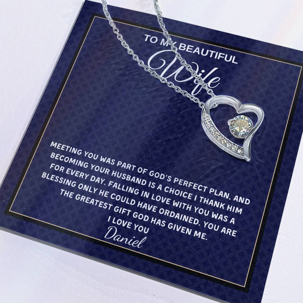 Forever Love Necklace - Personalized Gift for Wife