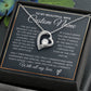 Personalized Gift to my Wife Forever Love Necklace 14k Gold Finish