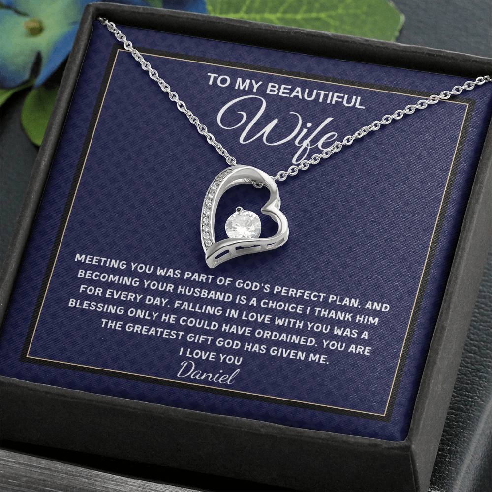 Forever Love Necklace - Personalized Gift for Wife