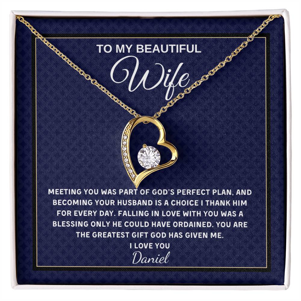 Forever Love Necklace - Personalized Gift for Wife