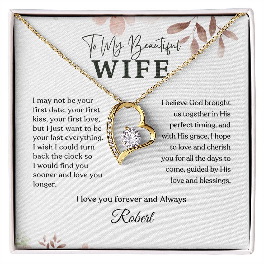 Forever Love Necklace - Personalized Gift to My Wife