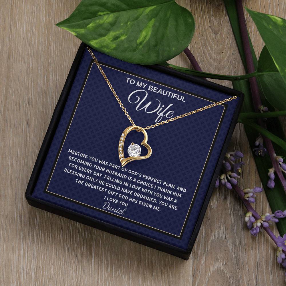 Forever Love Necklace - Personalized Gift for Wife