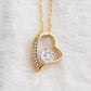 Personalized Gift to my Wife Forever Love Necklace 14k Gold Finish