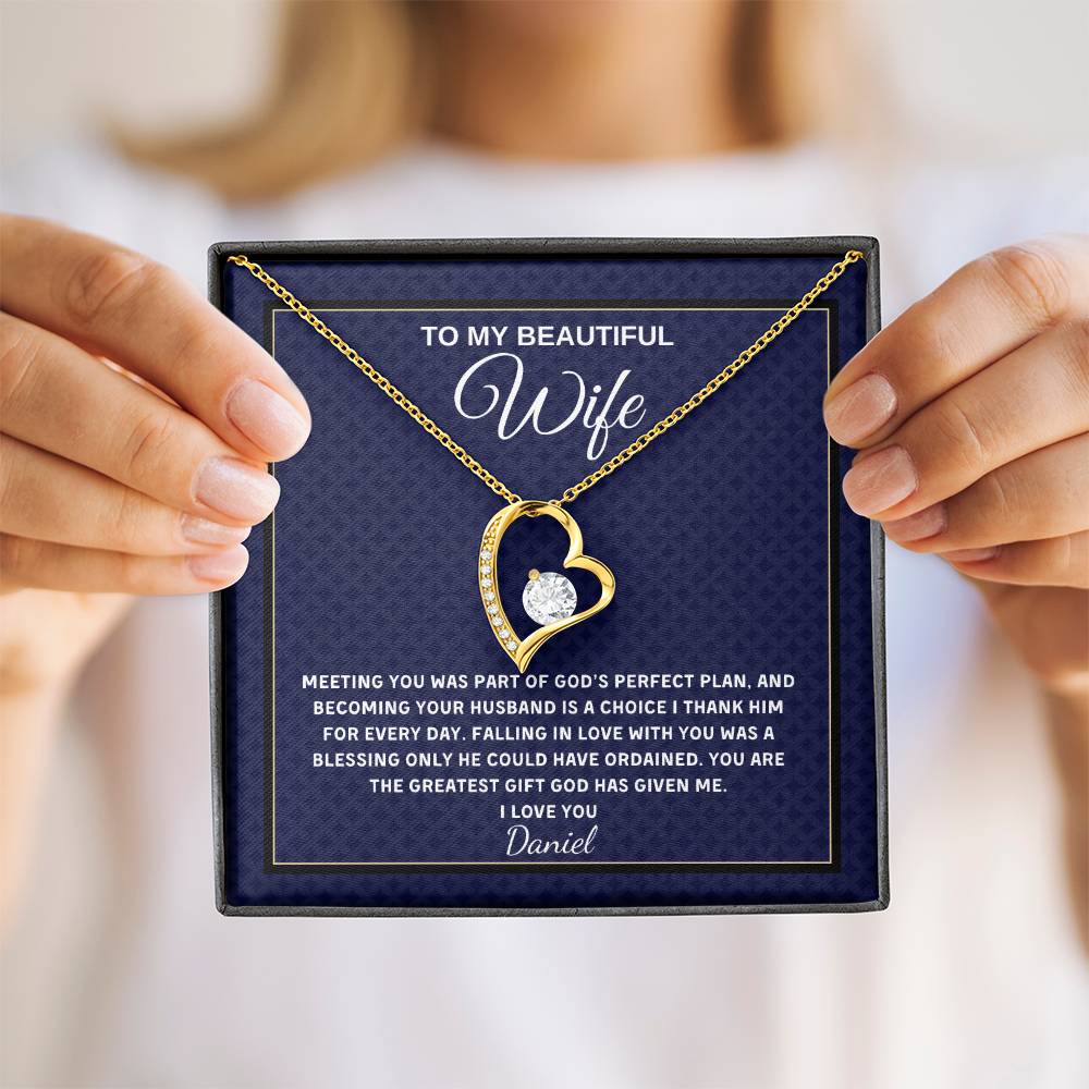 Forever Love Necklace - Personalized Gift for Wife