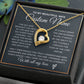 Personalized Gift to my Wife Forever Love Necklace 14k Gold Finish