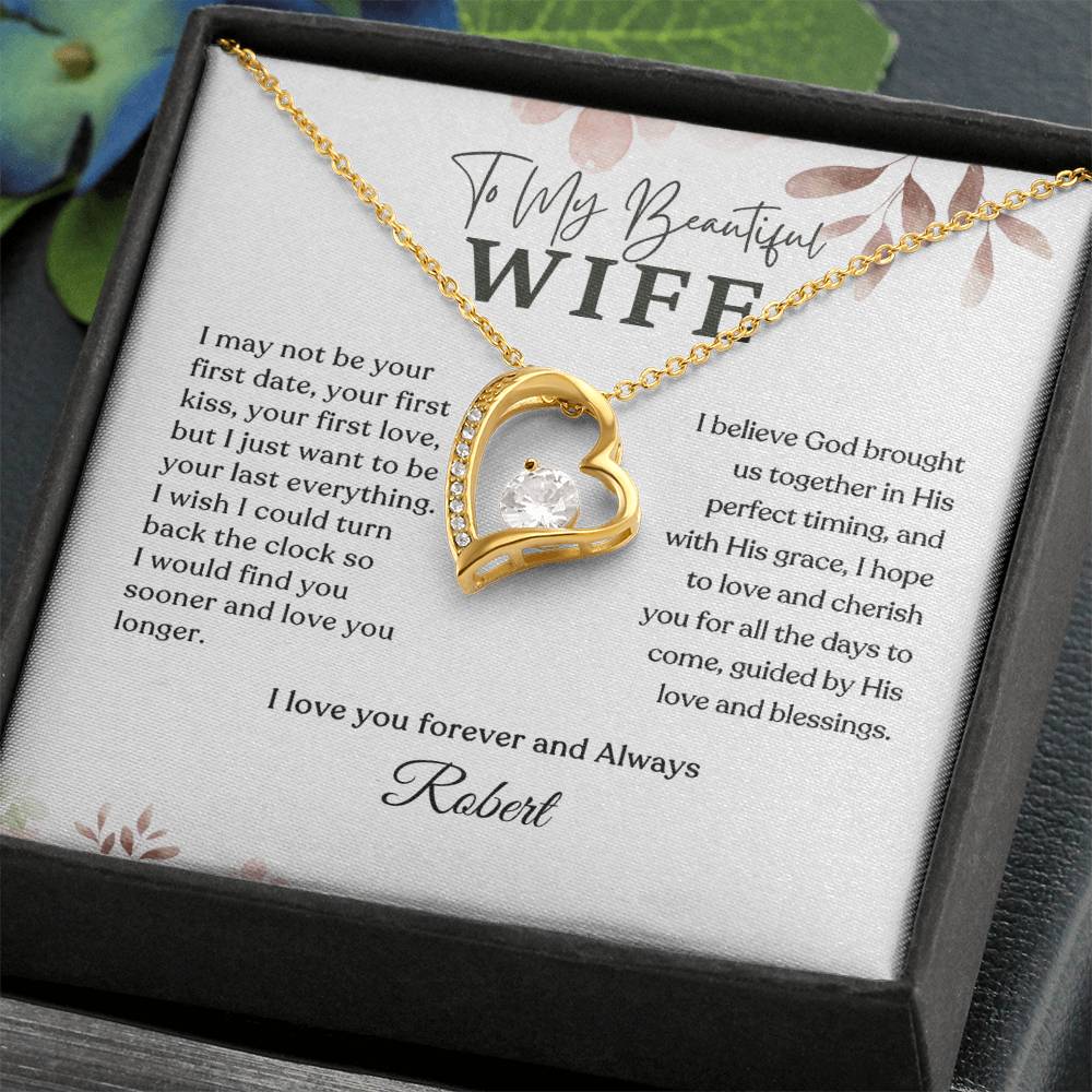 Forever Love Necklace - Personalized Gift to My Wife