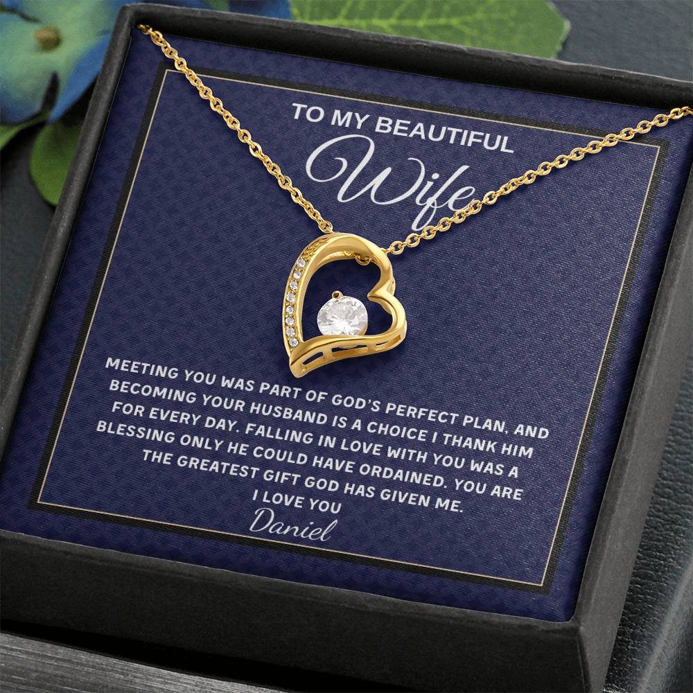 Forever Love Necklace - Personalized Gift for Wife