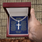 Grandson Cuban link cross from grandpa multiple views — faith jewelry | The Faith World