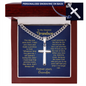 Grandson cross necklace from grandpa gift box — Christian faith jewelry | The Faith World