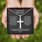 Father to Daughter Christian Gifts – Personalized Cross Necklace