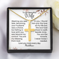 Wife Gift from Husband – Custom Engraved Cross Necklace, 18k Gold or Stainless Steel, Luxury Light Box, Christian Anniversary Gift