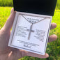 Forever Faithful: Stainless Steel Cross Necklace - Perfect Gift for Wife with Personalized Card