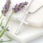 Forever Faithful: Stainless Steel Cross Necklace - Perfect Gift for Wife with Personalized Card