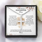 Eternal Love Cross Necklace for Daughter From Mom