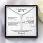 Forever Faithful: Stainless Steel Cross Necklace - Perfect Gift for Wife with Personalized Card