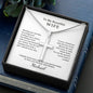Forever Faithful: Stainless Steel Cross Necklace - Perfect Gift for Wife with Personalized Card