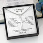 Forever Faithful: Stainless Steel Cross Necklace - Perfect Gift for Wife with Personalized Card