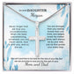 To Our Beloved Daughter Cross Necklace
