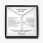 Forever Faithful: Stainless Steel Cross Necklace - Perfect Gift for Wife with Personalized Card