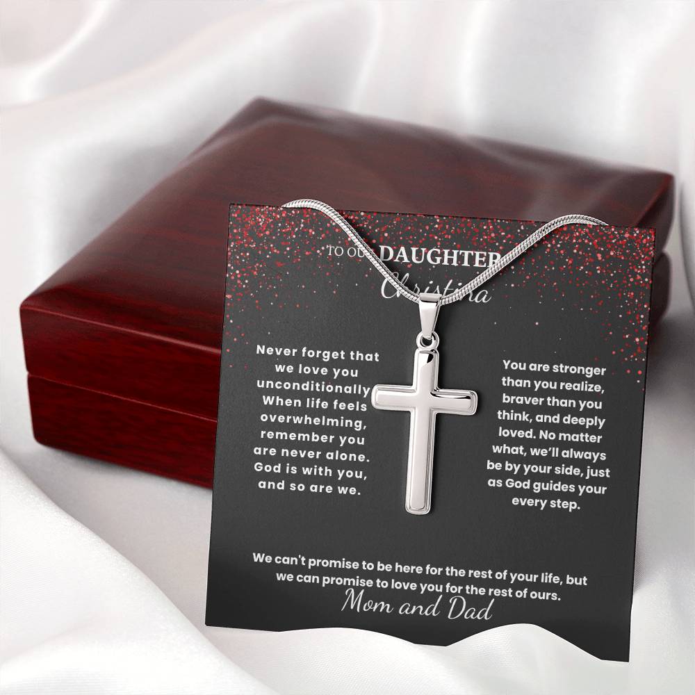 Beloved Daughter Cross Necklace