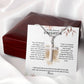 Eternal Love Cross Necklace for Daughter From Mom