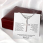 Forever Faithful: Stainless Steel Cross Necklace - Perfect Gift for Wife with Personalized Card