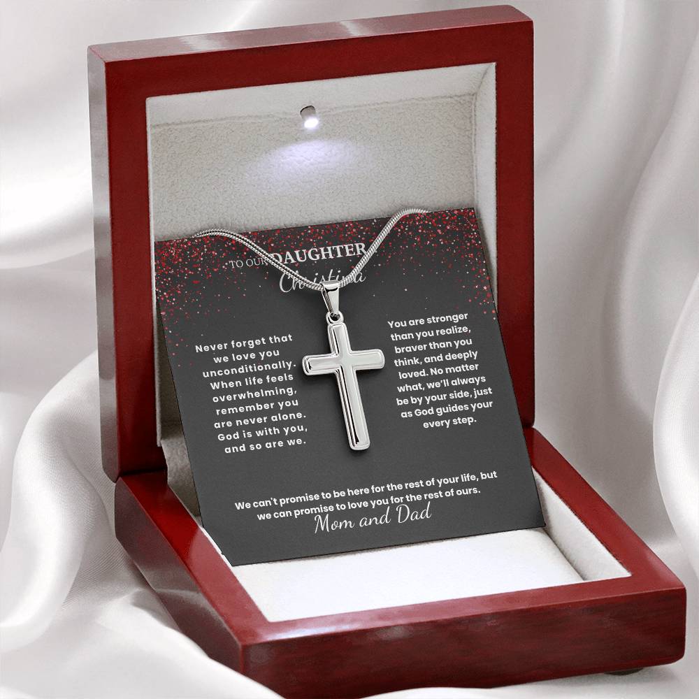 Beloved Daughter Cross Necklace
