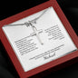 Forever Faithful: Stainless Steel Cross Necklace - Perfect Gift for Wife with Personalized Card